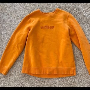 Stussy orange sweatshirt